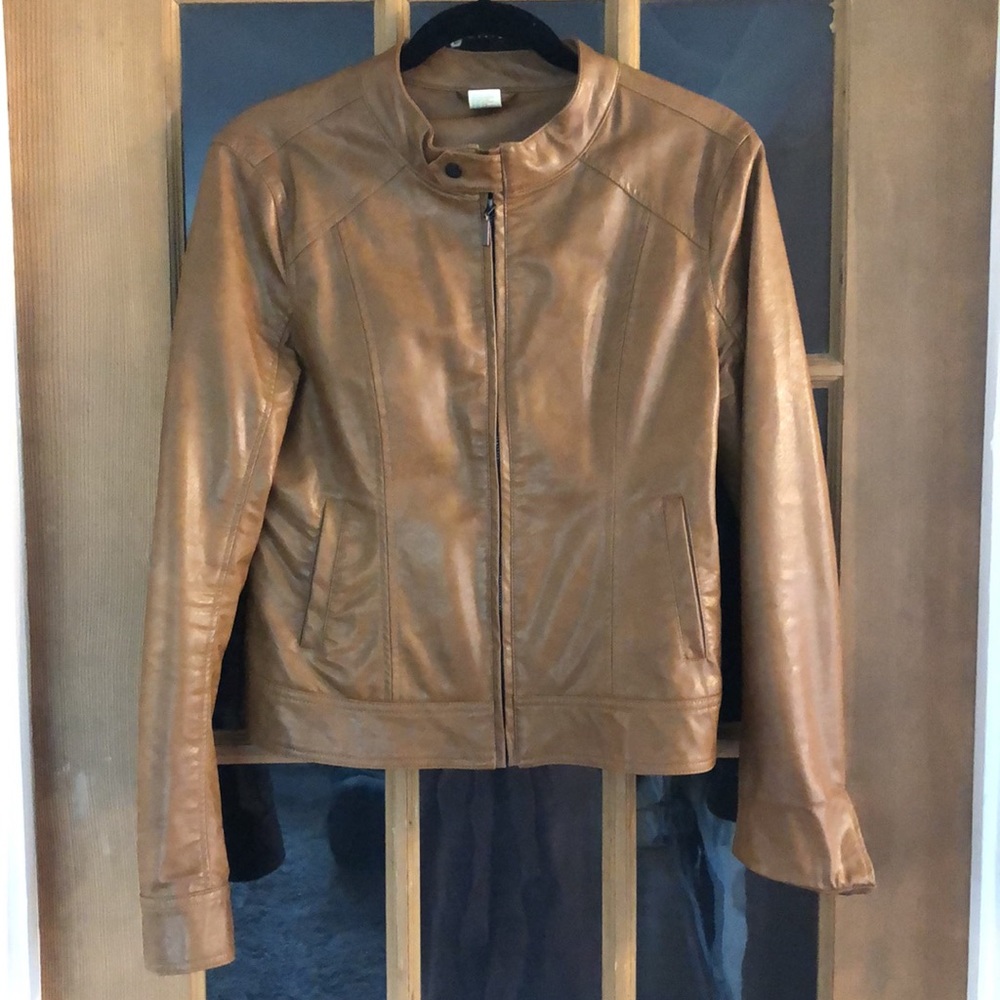 Leather look jacket